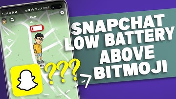 Snapchat Low Battery above Bitmoji mean?