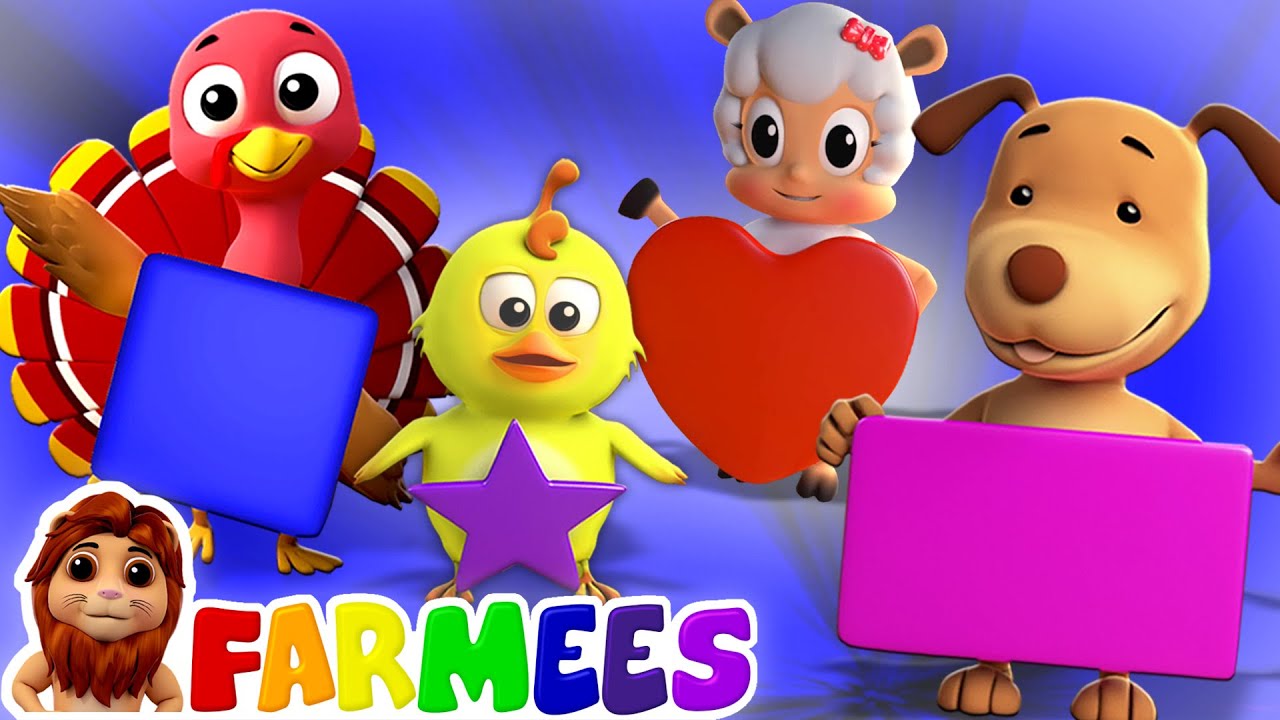 We are Shapes Song | Shapes Song | Learning Videos for Kids | Farmees Nursery Rhymes & Baby Song