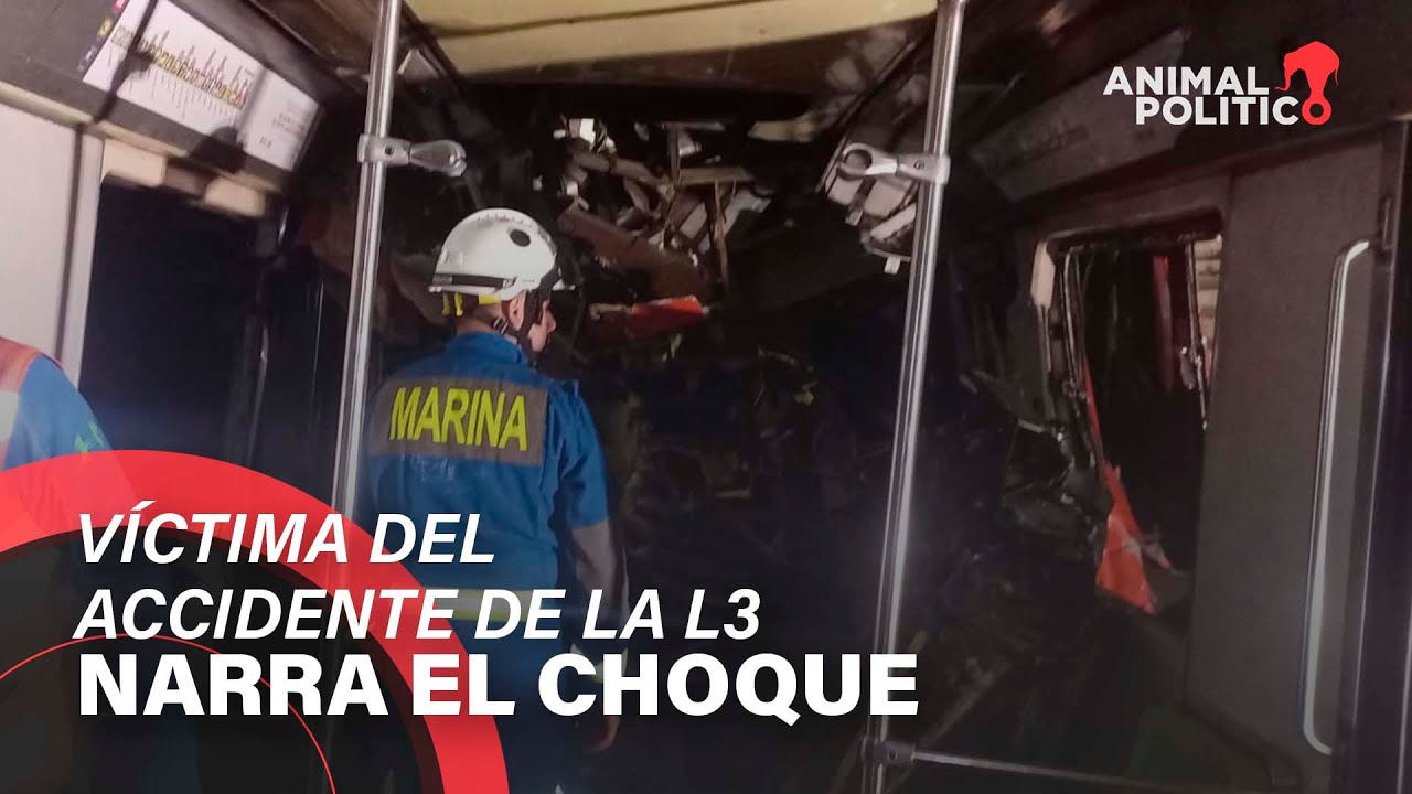 Víctima del choque en la línea 3 del metro narra cómo fue el accidente