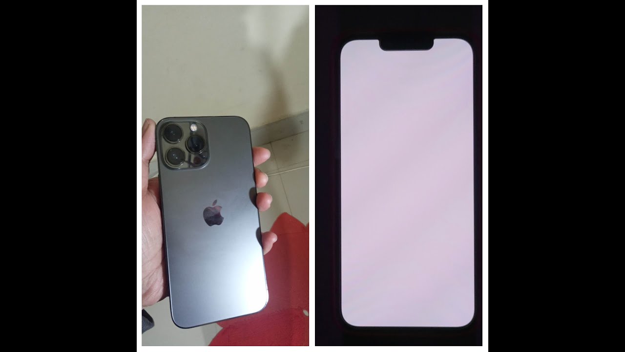 nice job apple.iphone 13 pro max stuck on white screen. YouTube