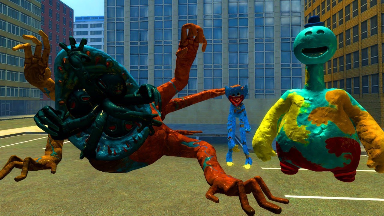 Surviving Chapter 4 Monsters, Poppy Playtime Garry's Mod - YouTube