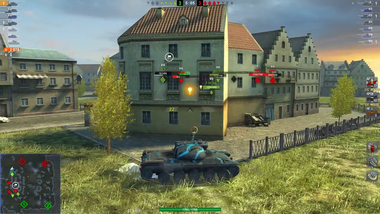 wotblitz WOT Blitz / AMX 30 1er prot. / 5 kills / 4 856 dmg