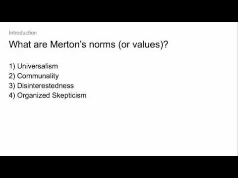 What are Merton&rsquo;s norms?