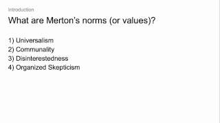 What are Merton's norms