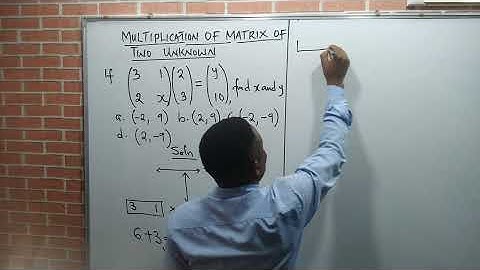 Multiplication of Matrix of two unknown simplified 