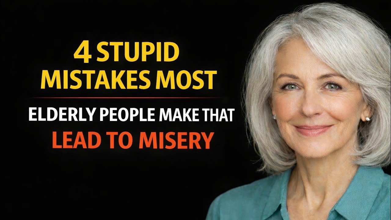 4 Stupid Mistakes Most Seniors Make After 65 That Lead to Misery and How to Avoid Them!