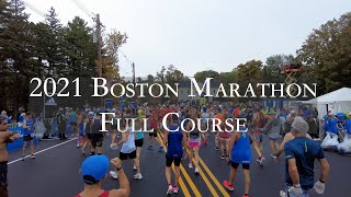 Boston Marathon「Full Course」| Virtual Run Boston Marathon 【English Subtitles】