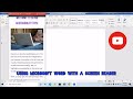 How Do Blind People Use Microsoft Word - Cursor Movement with your Screen Reader