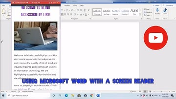 How Do Blind People Use Microsoft Word - Cursor Movement with your Screen Reader