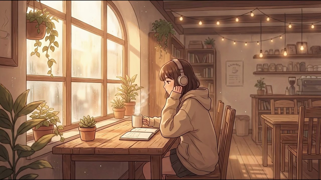 Morning Coffee Lofi ☕ Cozy Cafe Beats for Work & Relax  No Ads  Lofi Daily