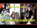 CLOSET CLEANOUT! Try On & Style my Thrifted Wardrobe - Spring Closet Edit