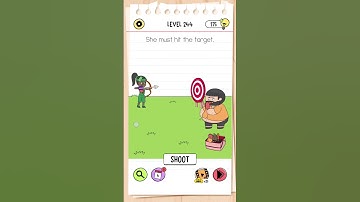 Brain test AS- level 244- hit the target #kidsgames #games #braintestsolution #sorts