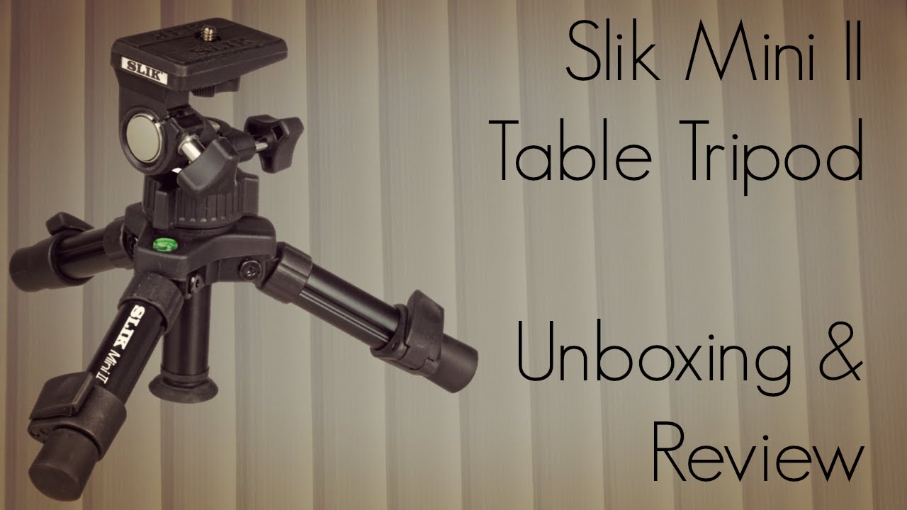 Slik Mini II Table Tripod Unboxing & -