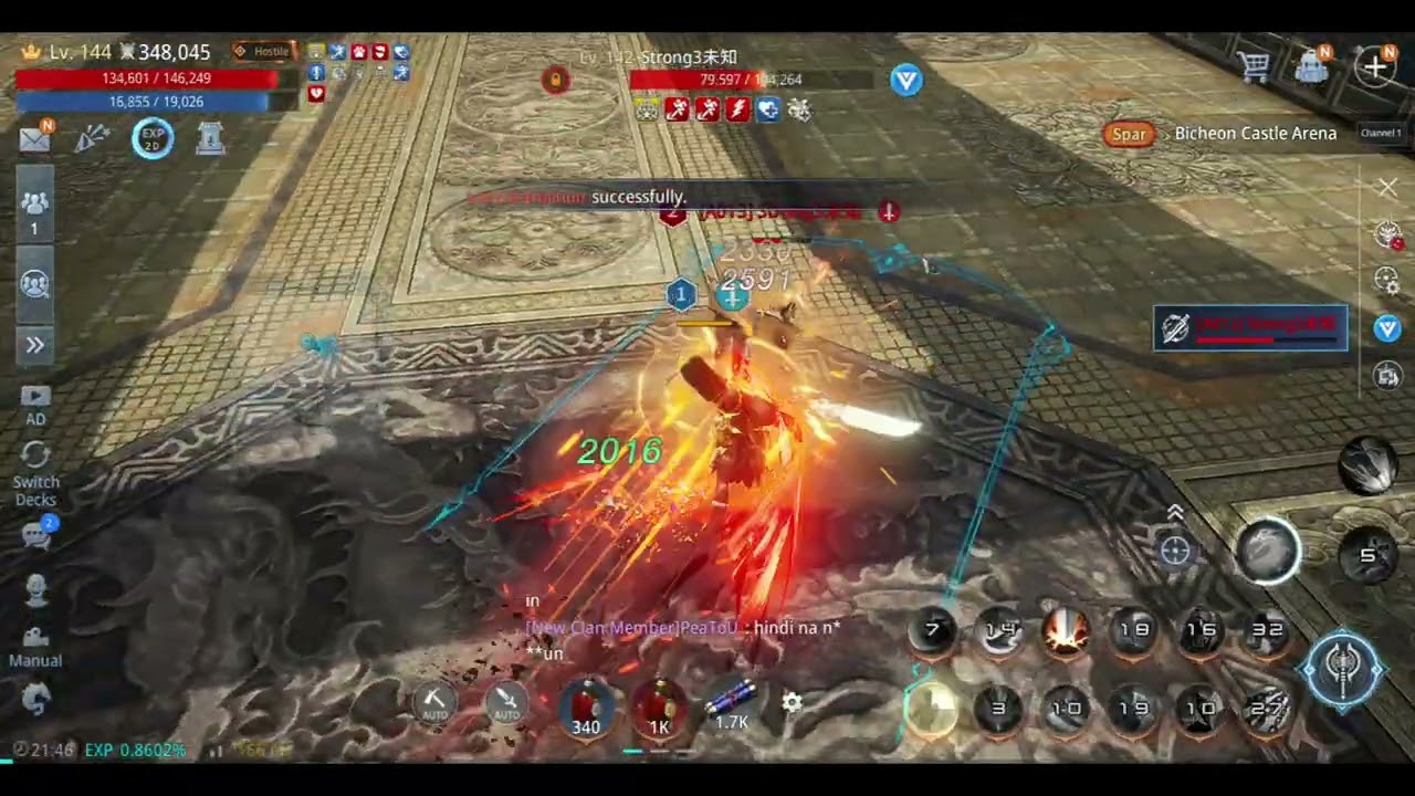 PvP with Strong Warrior
