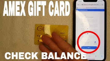 ✅  How To Check American Express Amex Gift Card Balance 🔴