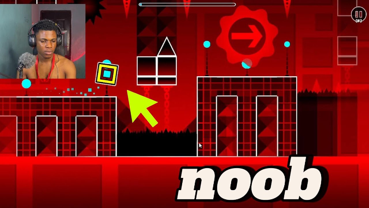 Playing Geometry Dash For The First Time - YouTube