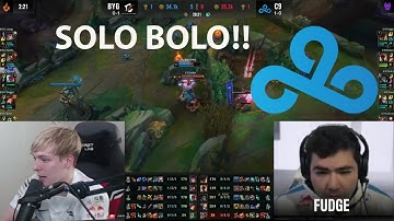 LS Reacts To Fudge Factor Malphite Solo Kill - C9 VS BYG!