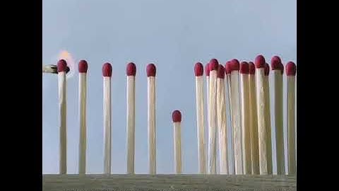 Social Distancing & COVID-19 Prevention Explained In 27 Seconds With Matches & Fire