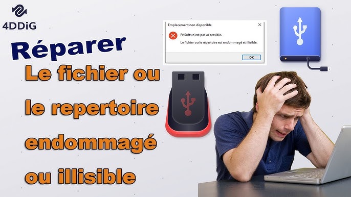 Réparer la capacité d'une clé usb en deux minutes 