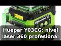 Review honesta del Huepar Y03CG: nivel laser 3x360° con pantalla IP54