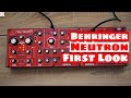 Behringer neutron semimodular analog synthesizer  first look  synth anatomy