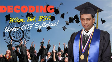 B Com, BA, B.SC Under New CCF Syllabus, Calcutta University | CU 4 Years B Com | 2024-25 Research |