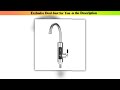 Unboxing 3000W 220V Electric Kitchen Water Heater Tap Instant Hot stainless steel Water Faucet Heat