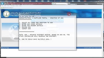 Create ASN - Oracle i-Supplier Potal