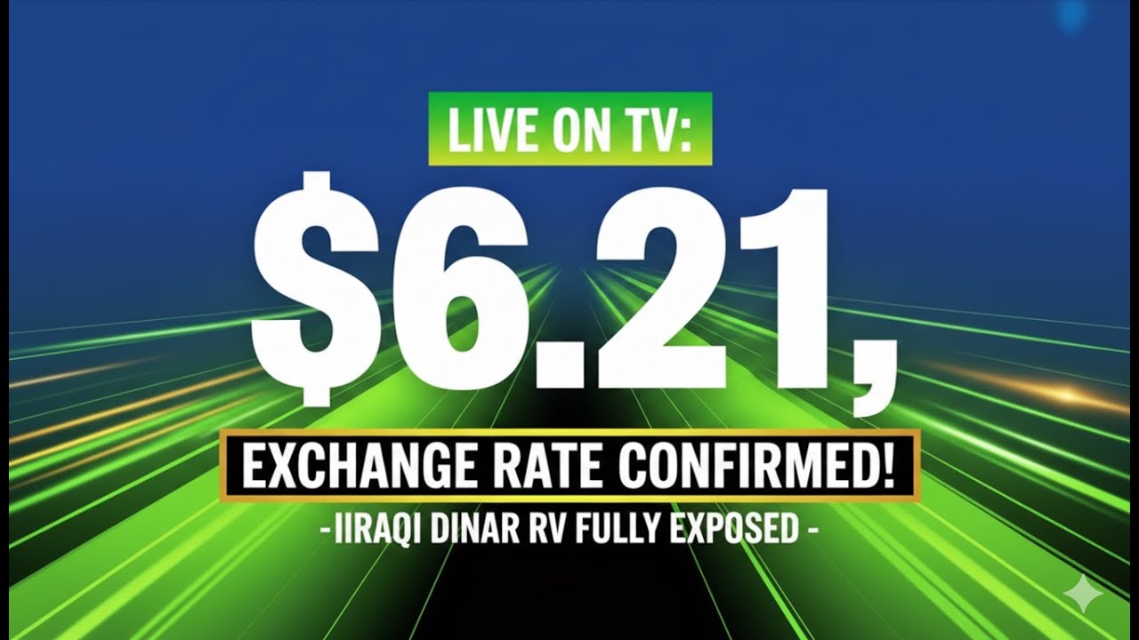 Iraqi Dinar $6.21 Rate Official? Live TV Announcement Shocks The World! 🌍💰
