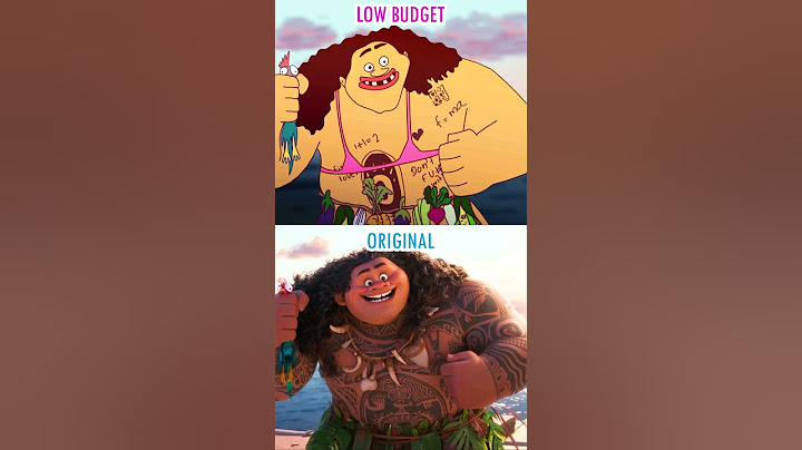 Moana 2 🌊 Original vs Low Budget #animation #short #funny #moana2#animatiomeme