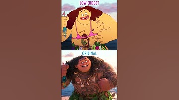 Moana 2 🌊 Original vs Low Budget #animation #short #funny #moana2#animatiomeme