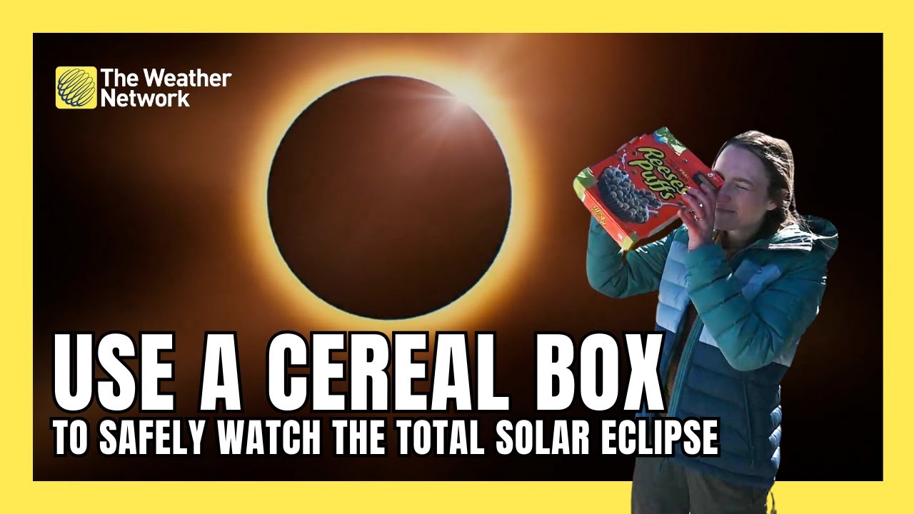 How To Use a Cereal Box to Safely View an Eclipse - YouTube