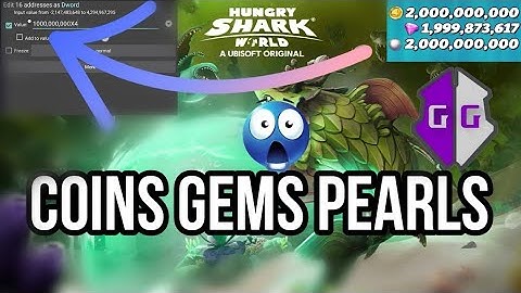 Latest hack method Hungry Shark World Coins Gems Pearls GameGuardian No Root | edit value x4