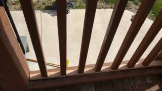 fixing or repairing deck balusters