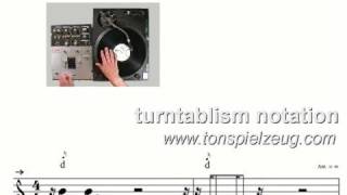 Turntablism Notation - Tonescratching (D)