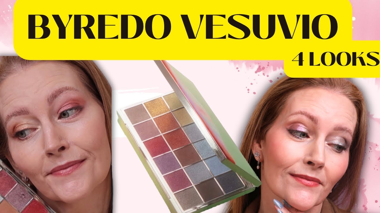 Byredo Vesuvio Eyeshadow Palette 4 looks - YouTube