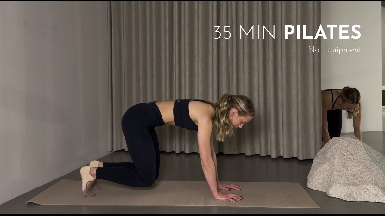 35 MIN Pilates I Full Body I No Equipment I Deutsch