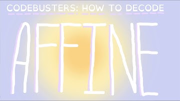 How to decode AFFINE CIPHER I Codebusters B I Science Olympiad