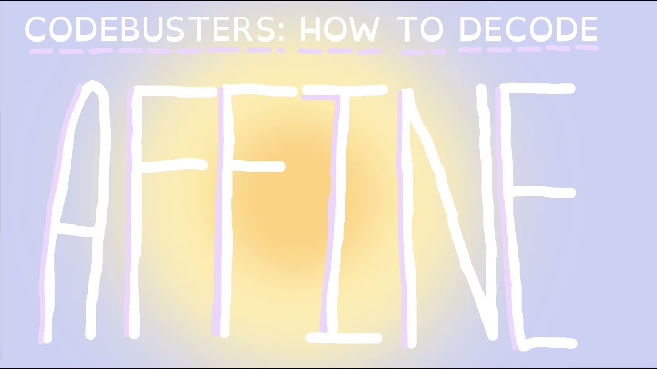 How to decode AFFINE CIPHER I Codebusters B I Science Olympiad - YouTube