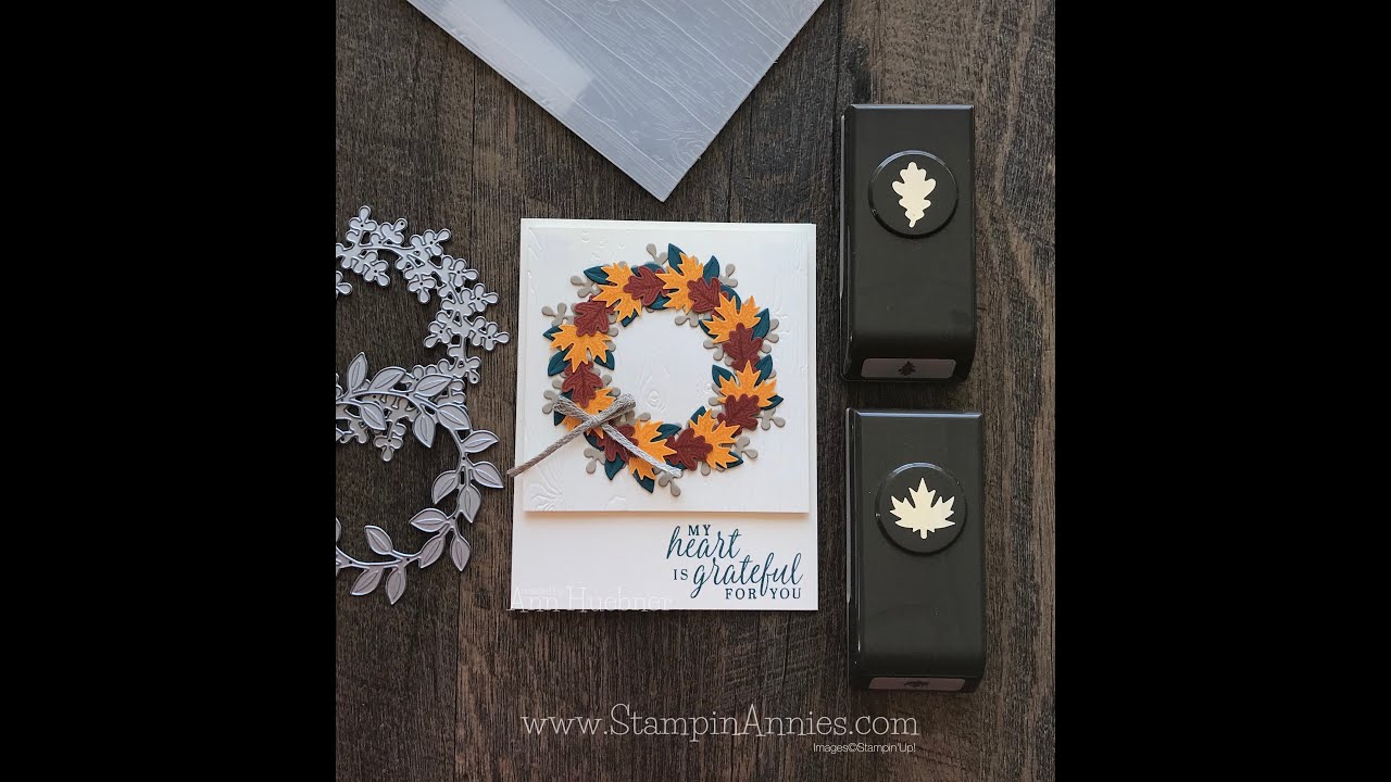 Make a Beautiful Autumn Wreath Card
