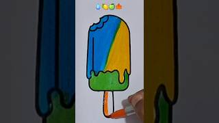 blue yellow Satisfying creative art#viral #painting #ytshorts #trending #shorts