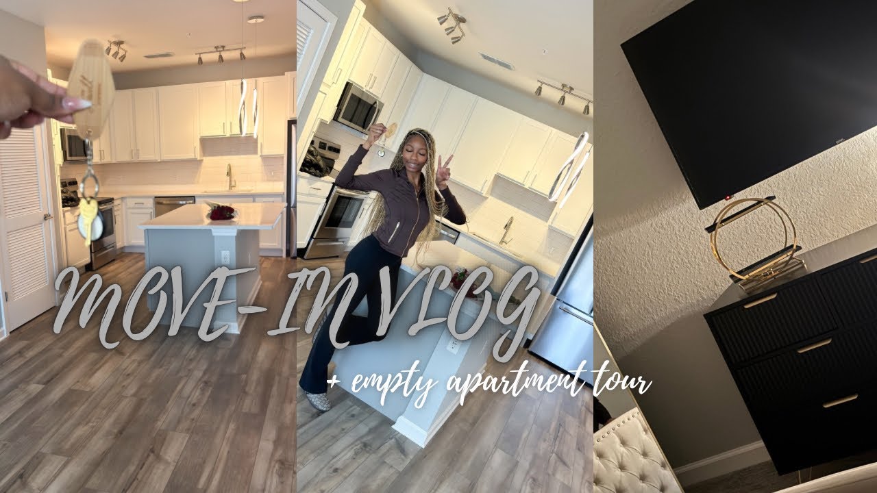 MOVE IN MY FIRST APARTMENT W ME + empty apartment tour!