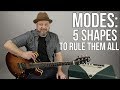 5 Shapes of Major Scale and Modes