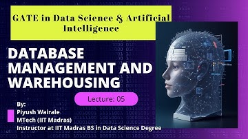 Lecture: 05- ER Model | Database Management & Warehousing | GATE Data Science & AI #gate2024