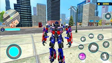 TRANSFORM! Optimus Prime Robot Car Game 2023 - Android GamePlay