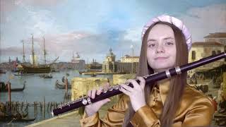 Vivaldi Flute Concerto F major No.5, Op.10 on a Wooden Flute + Sheet Music