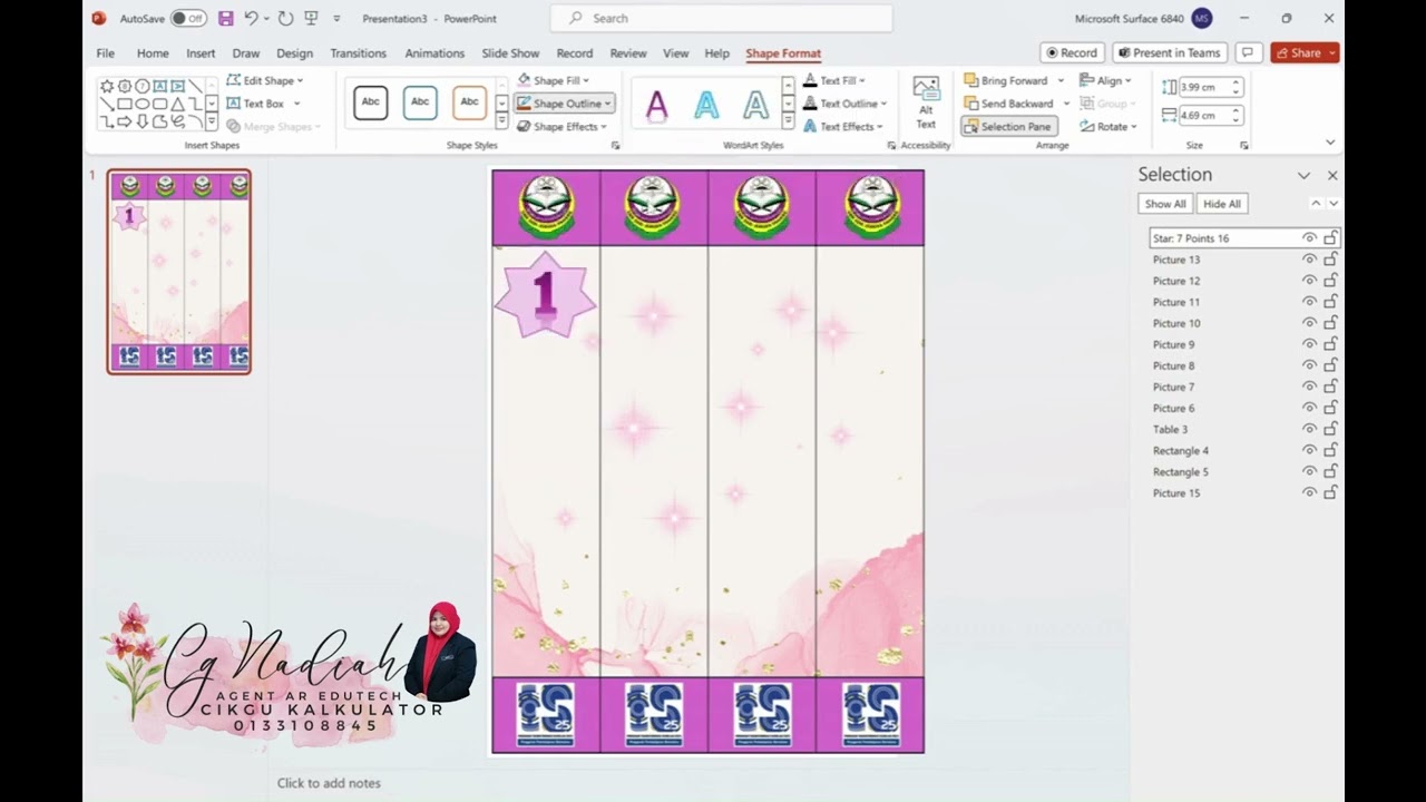 Tutorial Cara Membuat Tulang Fail Puzzle Background