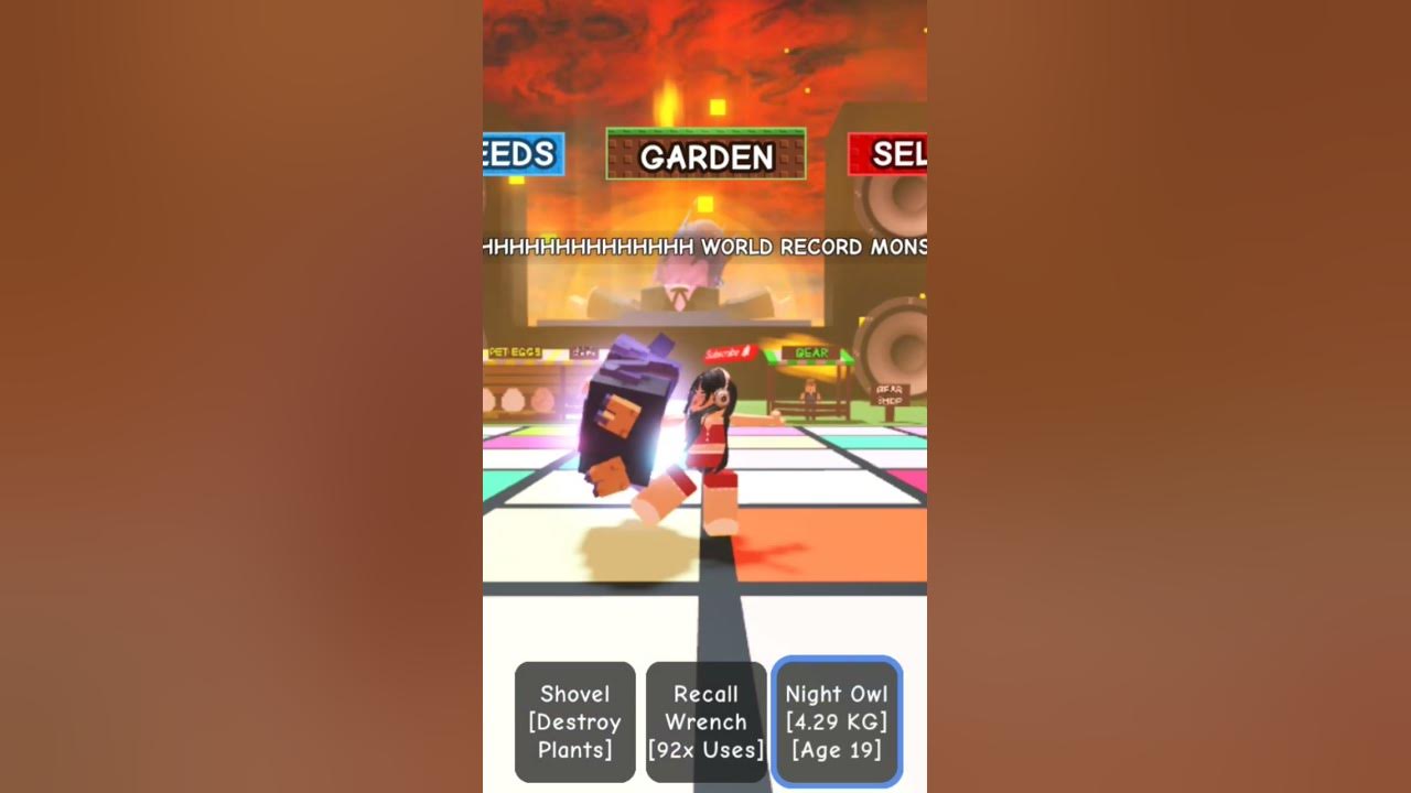 Monster mash record in Grow a garden #roblox #growagarden #monstermash