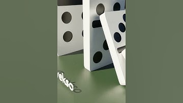 I crushed cars with dominos #shorts #short #blender3d #blender #domino #asmr