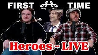 Heroes Live - David Bowie | Andy \& Alex FIRST TIME REACTION!